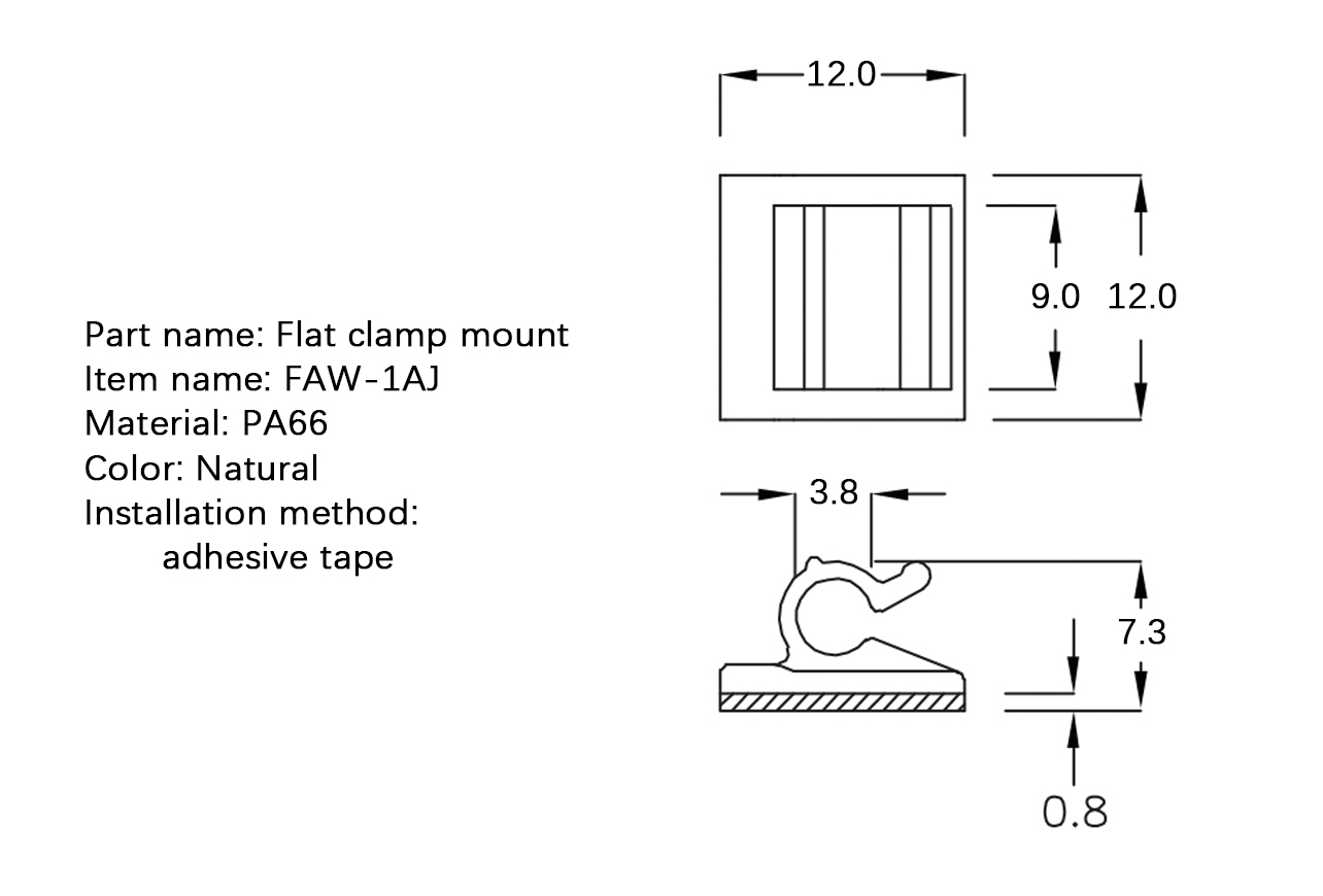 电线固定座 FAW-1AJ